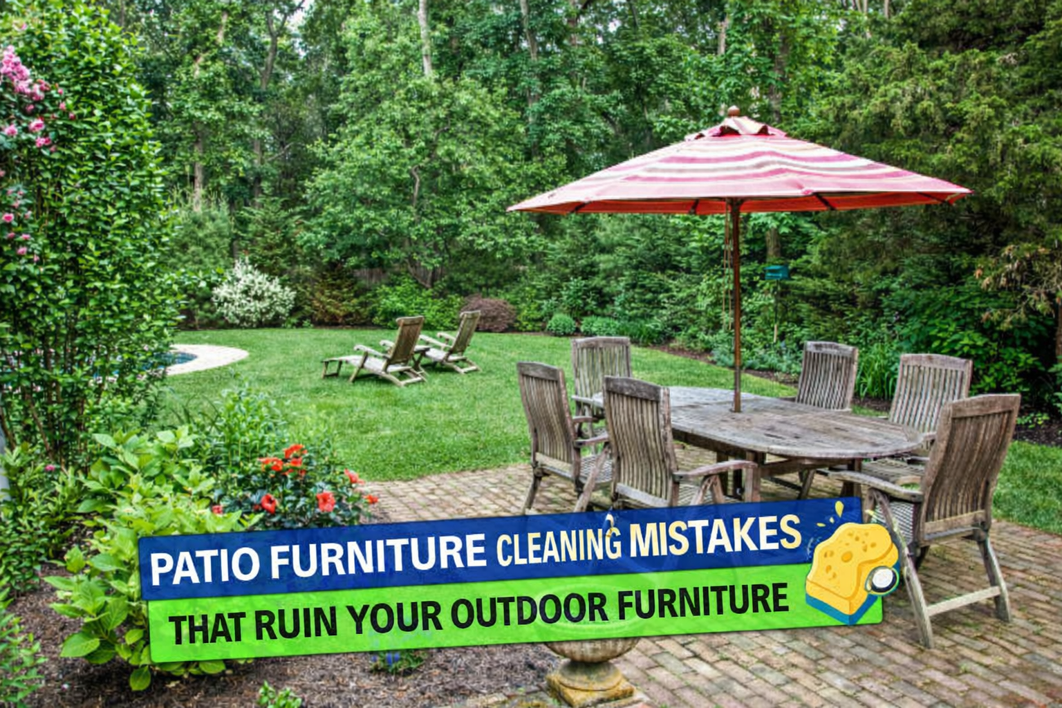 Patio Furniture Cleaning Mistakes