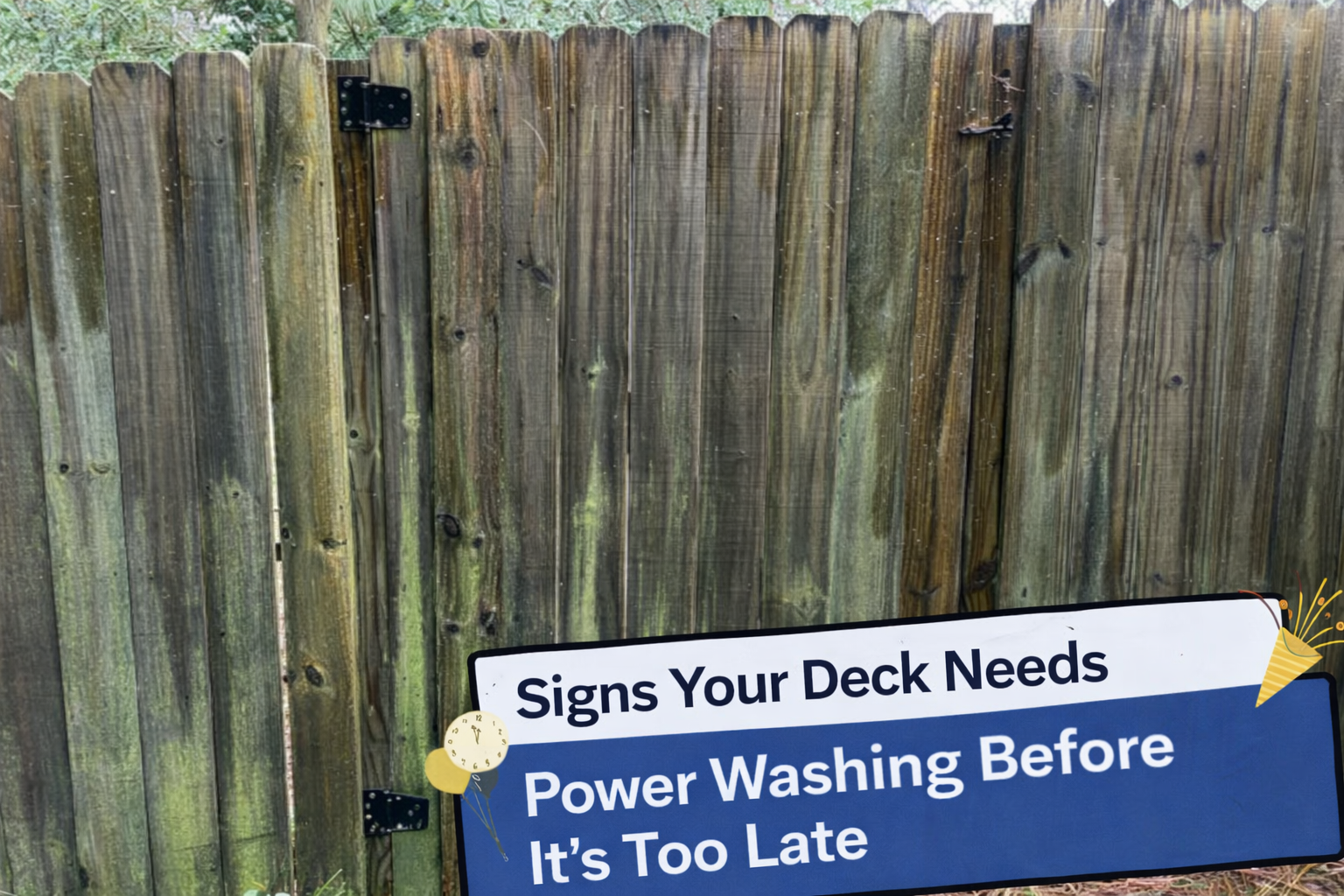 Signs Your Deck Needs Power Washing Before It's Too Late